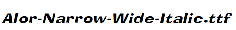 Alor-Narrow-Wide-Italic.ttf