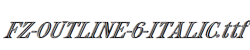 FZ-OUTLINE-6-ITALIC.ttf