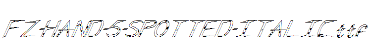 FZ-HAND-5-SPOTTED-ITALIC.ttf