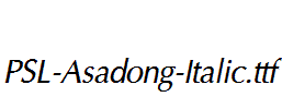 PSL-Asadong-Italic.ttf