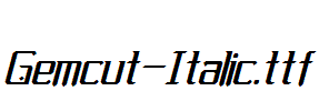 Gemcut-Italic.otf