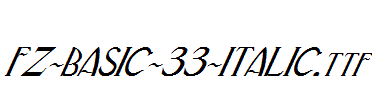 FZ-BASIC-33-ITALIC.ttf