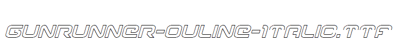 Gunrunner-Ouline-Italic.ttf