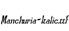 Manchuria-Italic.ttf