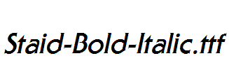 Staid-Bold-Italic.ttf