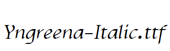 Yngreena-Italic.ttf