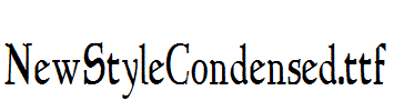 NewStyleCondensed.ttf