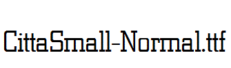 CittaSmall-Normal.ttf