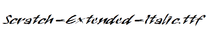 Scratch-Extended-Italic.ttf