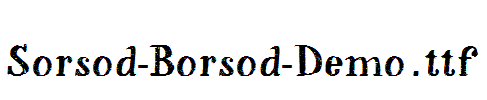 Sorsod-Borsod-Demo.ttf