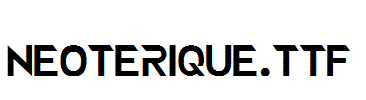 NEOTERIQUE.ttf