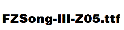 FZSong-III-Z05.ttf