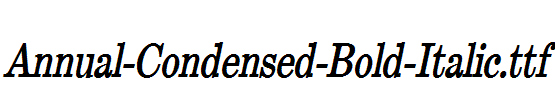 Annual-Condensed-Bold-Italic.ttf