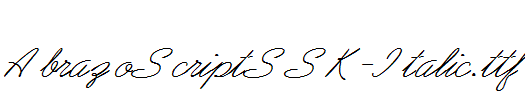 AbrazoScriptSSK-Italic.ttf