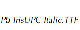 P5-IrisUPC-Italic.ttf