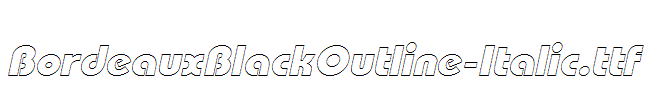 BordeauxBlackOutline-Italic.ttf