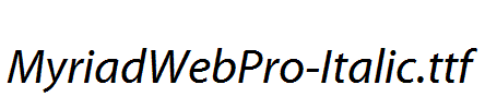 MyriadWebPro-Italic.ttf