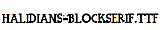 Halidians-Blockserif.ttf