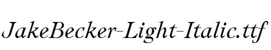 JakeBecker-Light-Italic.ttf