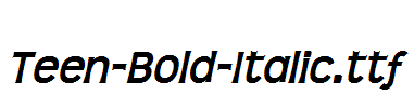 Teen-Bold-Italic.ttf