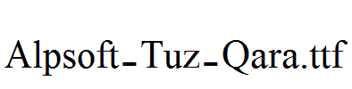 Alpsoft-Tuz-Qara.ttf