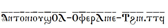 AntoniousOL-OverLine-Thin.ttf