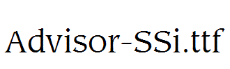 Advisor-SSi.ttf