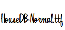 HouseDB-Normal.ttf