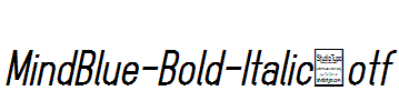 MindBlue-Bold-Italic.otf