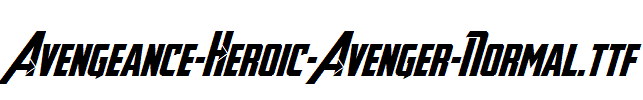 Avengeance-Heroic-Avenger-Normal.otf