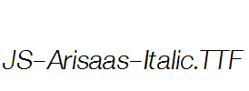 JS-Arisaas-Italic.ttf