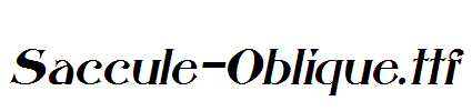 Saccule-Oblique.ttf