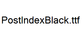 PostIndexBlack.ttf