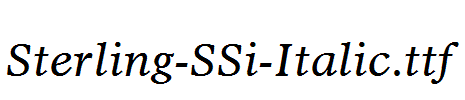 Sterling-SSi-Italic.ttf