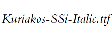 Kuriakos-SSi-Italic.ttf