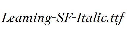 Leaming-SF-Italic.ttf