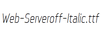 Web-Serveroff-Italic.ttf