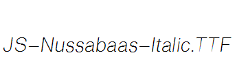 JS-Nussabaas-Italic.ttf