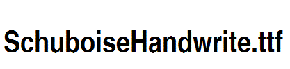 SchuboiseHandwrite.ttf