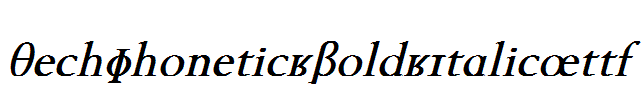 TechPhonetic-Bold-Italic.ttf