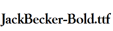 JackBecker-Bold.ttf