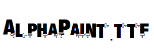 AlphaPaint.ttf