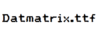 Datmatrix.ttf