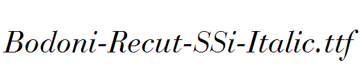 Bodoni-Recut-SSi-Italic.ttf