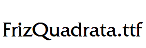 FrizQuadrata.ttf