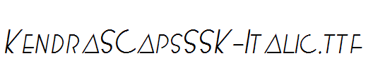 KendraSCapsSSK-Italic.ttf