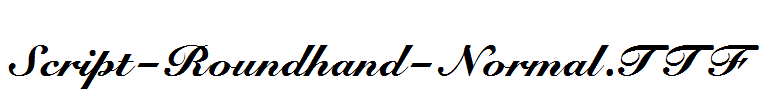 Script-Roundhand-Normal.ttf