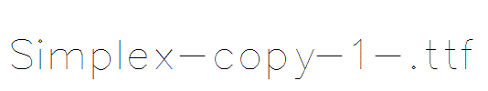 Simplex-copy-1-.ttf