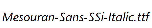 Mesouran-Sans-SSi-Italic.ttf