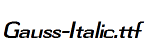 Gauss-Italic.ttf